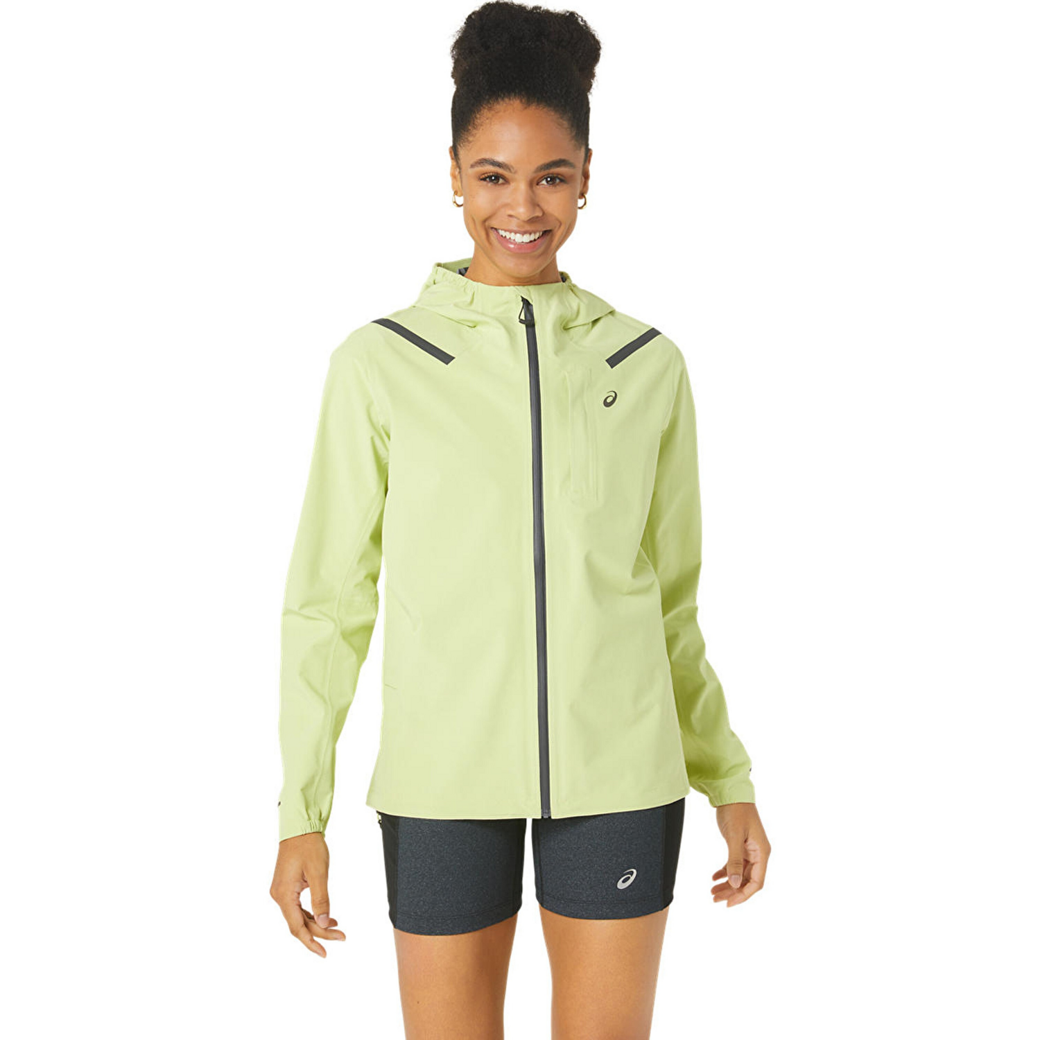 Куртка для бега Asics ( 2012C219 ) ACCELERATE WATERPROOF 2.0 JACKET 2024 GLOW YELLOW L желтая фото 