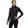 Лонгслив для бега Asics ( 2012C343 ) CORE LS 1/2 ZIP WINTER TOP 2023 001 PERFORMANCE BLACK/BRILLIANT WHITE M черный