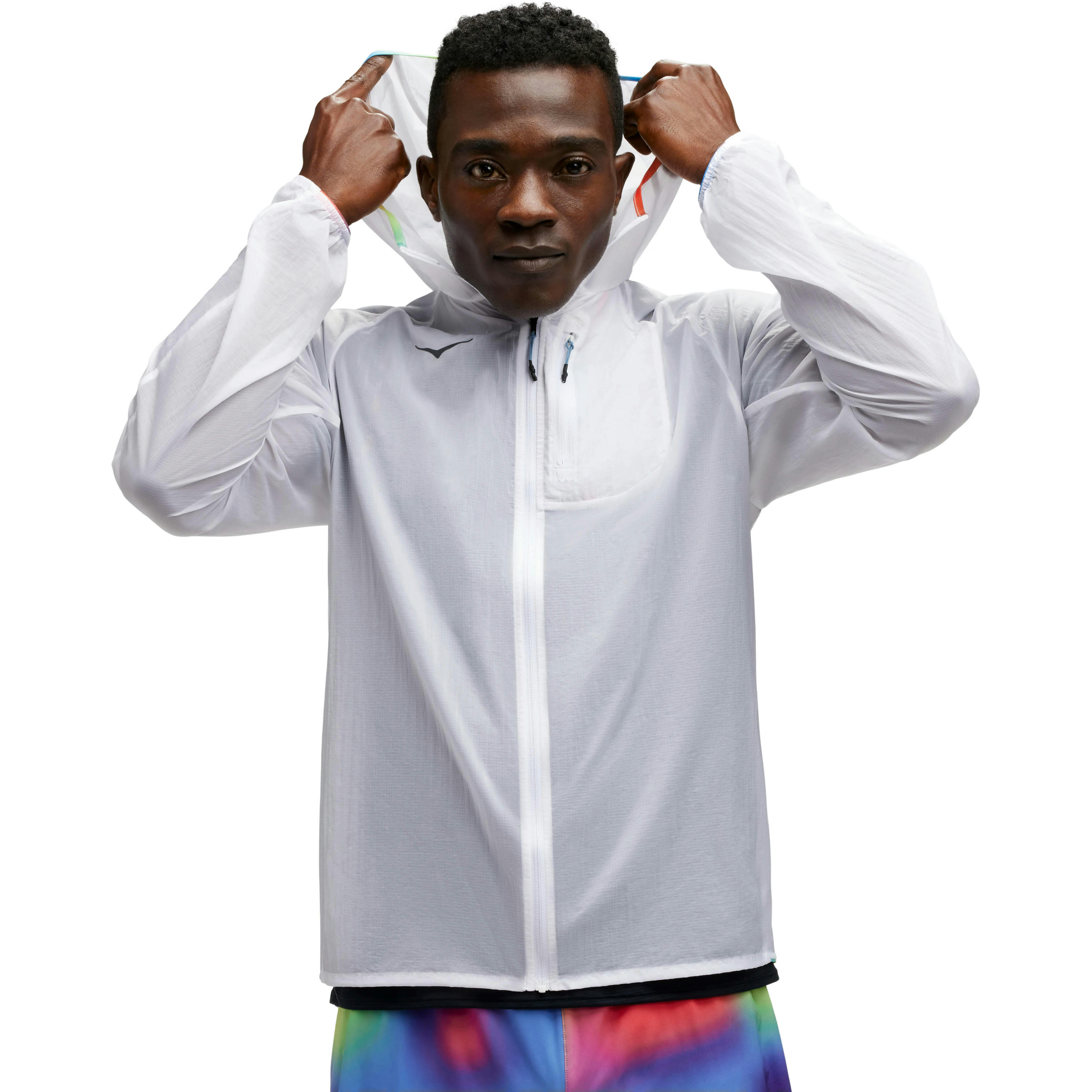 Куртка для бігу HOKA ( 1141690 ) SKYFLOJACKET 2024 White/Multi XL білийфото1