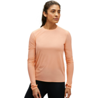 Лонгслив женский для бега HOKA ( 1151083 ) AIROLITE RUN LONG SLEEVE 2024 PAY L коралловый