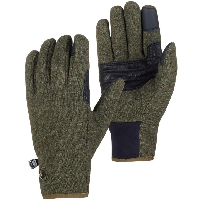 Рукавички Mammut (1190-00110) Passion Glove 2023 iguana melange 10 зеленийфото1