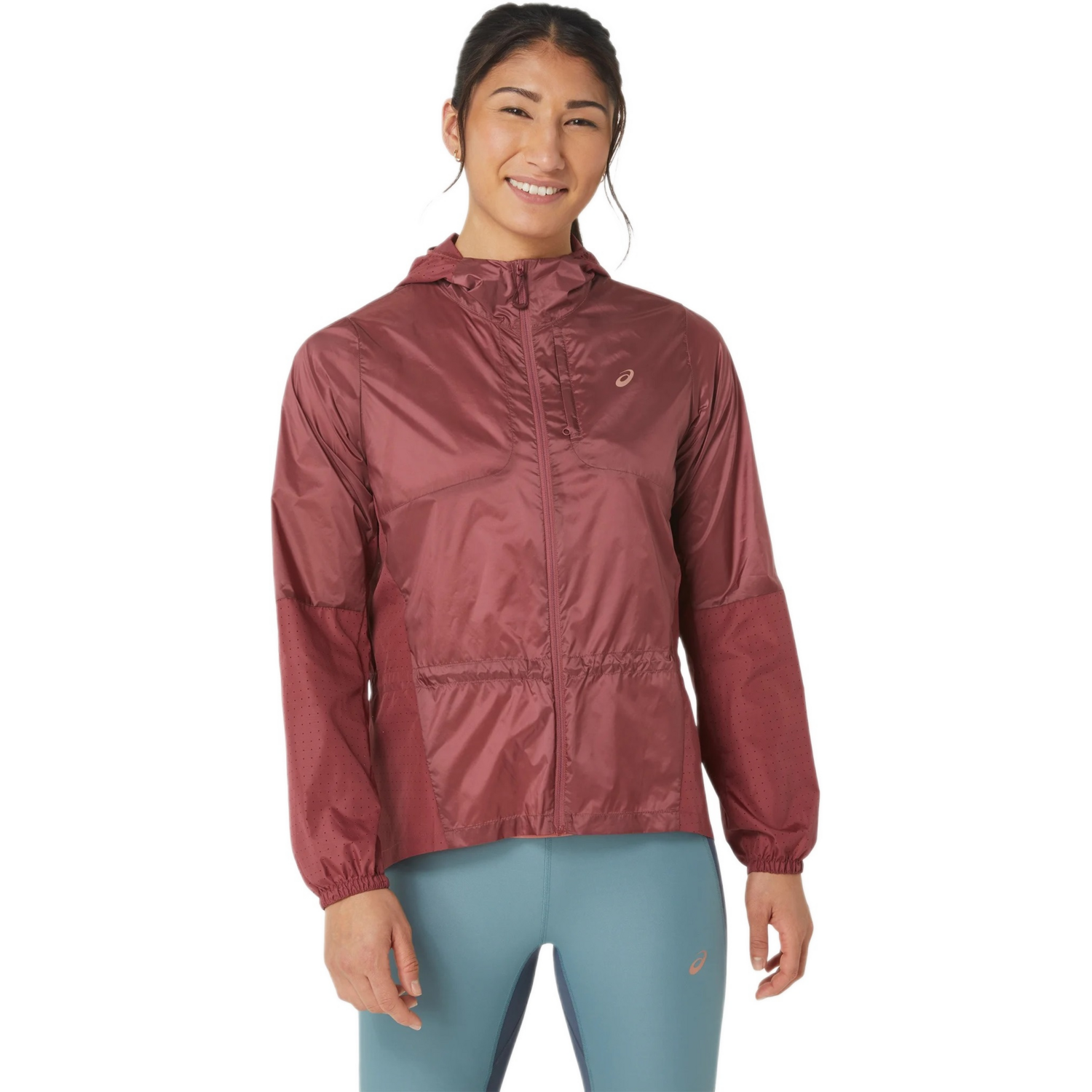 Куртка для бега Asics ( 2012C849 ) NAGINO PACKABLE RUN JACKET 2024 BRISKET RED M бордовый фото 