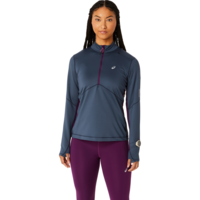 Кофта для бега Asics ( 2012C860 ) WINTER RUN 1/2 ZIP MID LAYER 2024 TARMAC/DEEP MAUVE M синий