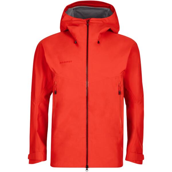 Куртка для туризма Mammut ( 1010-27700 ) Crater HS Hooded Jacket Men 2021 gentian-dark gentian L красный