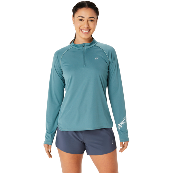 

Лонгслив для бега Asics ( 2012C867 ) ICON 1/2 ZIP LS TOP 400 AQUARIUM/VIBRANT YELLOW M синий