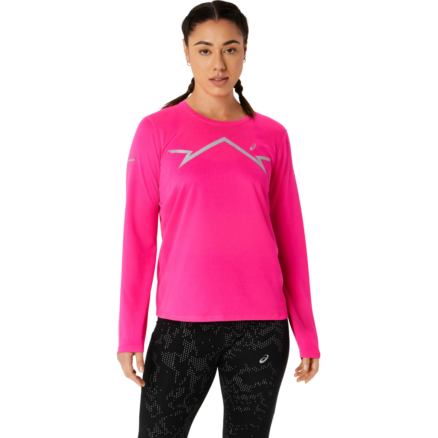 Лонгслив для бега Asics ( 2012C937 ) LITE-SHOW LS TOP 2024 PINK GLO L розовый фото 