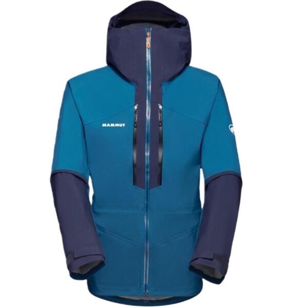 

Куртка для туризма Mammut ( 1010-29391 ) Taiss HS Hooded Jacket Men 2024 deep ice-marine L синий