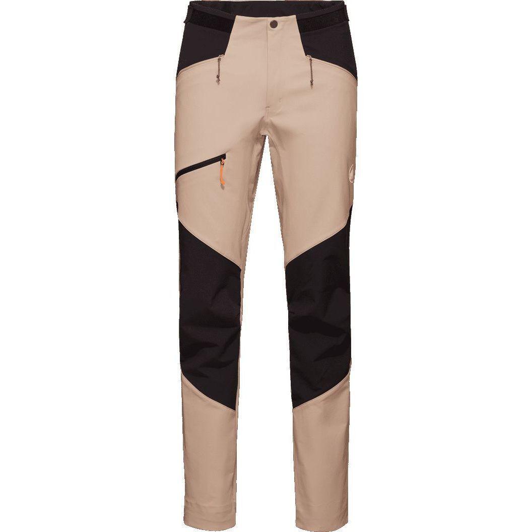 Штаны для туризма Mammut ( 1021-00870 ) Taiss SO Pants Men 2024 savannah-black 50 бежевый фото 