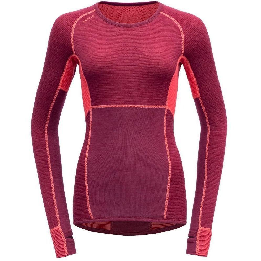 Термолонгслів Devold ( GO 255 226 A ) TUVEGGA MERINO SHIRT WMN 2023 190A POPPY M рожевийфото1