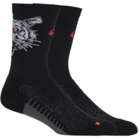 Шкарпетки Asics ( 3013A976 ) PERFORMANCE RUN SOCK CREW 2024 PERFORMANCE BLACK/SUNRISE RED I (35-38) чорний