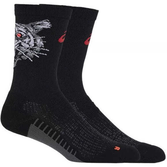 Шкарпетки Asics ( 3013A976 ) PERFORMANCE RUN SOCK CREW 2024 PERFORMANCE BLACK / SUNRISE RED III (43-46) чорний
