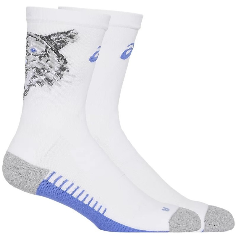 Шкарпетки Asics ( 3013A976 ) PERFORMANCE RUN SOCK CREW 2024 BRILLIANT WHITE / SAPPHIRE III (43-46) білий
