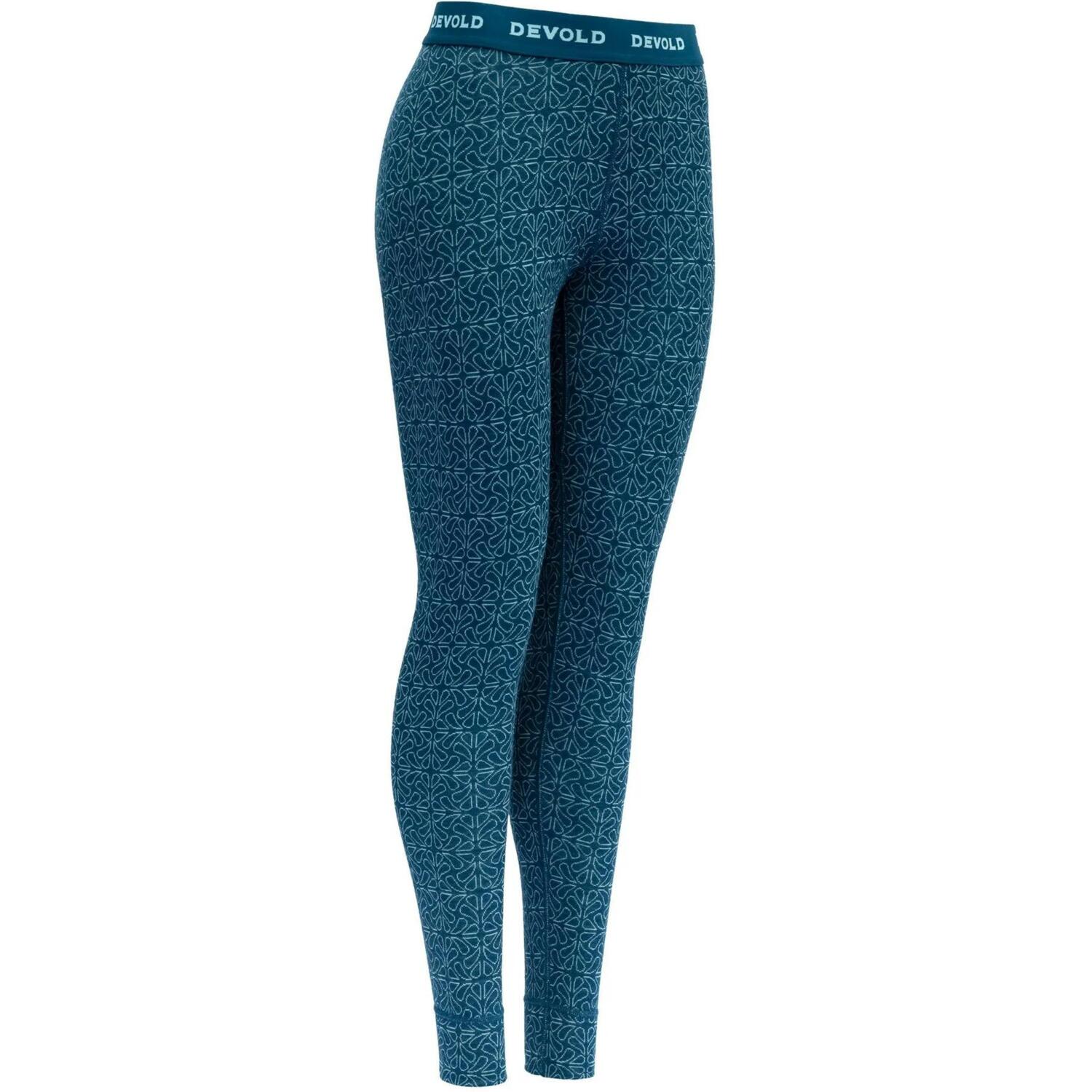 Термоштаны Devold ( GO 328 110 A ) DUO ACTIVE MERINO 205 LONGS WMN 2023 422A FLOOD L синие фото