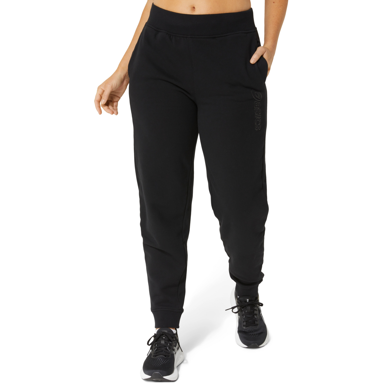 Штаны для бега Asics ( 2032C844 ) ASICS LOGO SWEATPANT 2024 PERFORMANCE BLACK XL черный фото