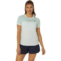 Футболка Asics ( 2042A262 ) WOMEN COURT SS TOP 2024 PALE MINT / PALE BLUE M біла