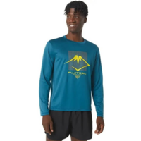 Лонгслив для бега Asics ( 2011C720 ) FUJITRAIL LOGO LS TOP 2023 407 INK TEAL L синий