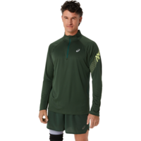 Лонгслив Asics ( 2011C732 ) ICON LS 1/2 ZIP 2024 304 RAIN FOREST 2XL зеленый