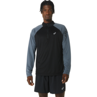 Лонгслив Asics ( 2011C732 ) ICON LS 1/2 ZIP 2024 001 PERFORMANCE BLACK / CARRIER GREY L черный