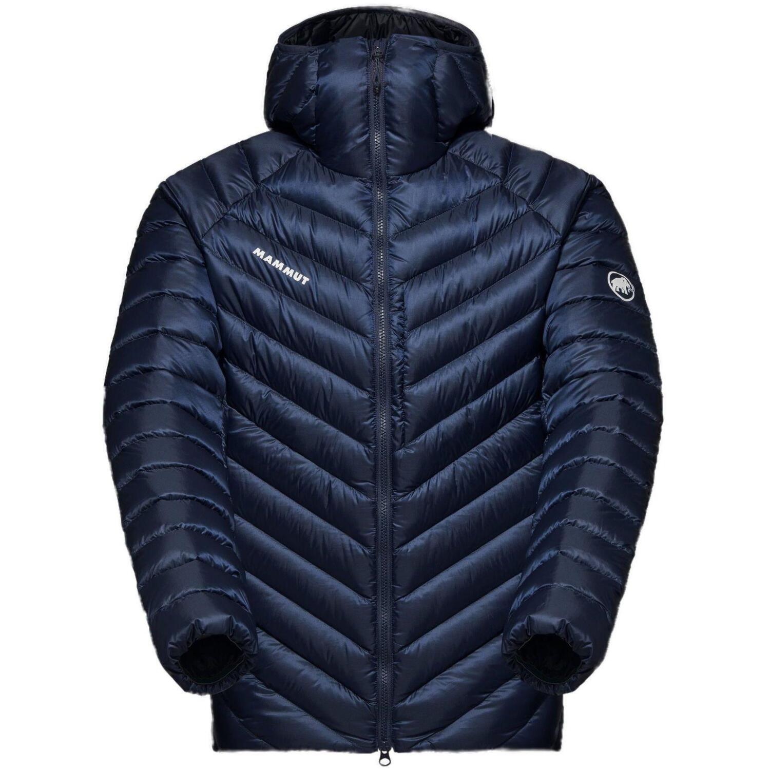 Пуховая куртка Mammut ( 1013-02960 ) Broad Peak IN Hooded Jacket 2024 Marine-Black M синий фото 