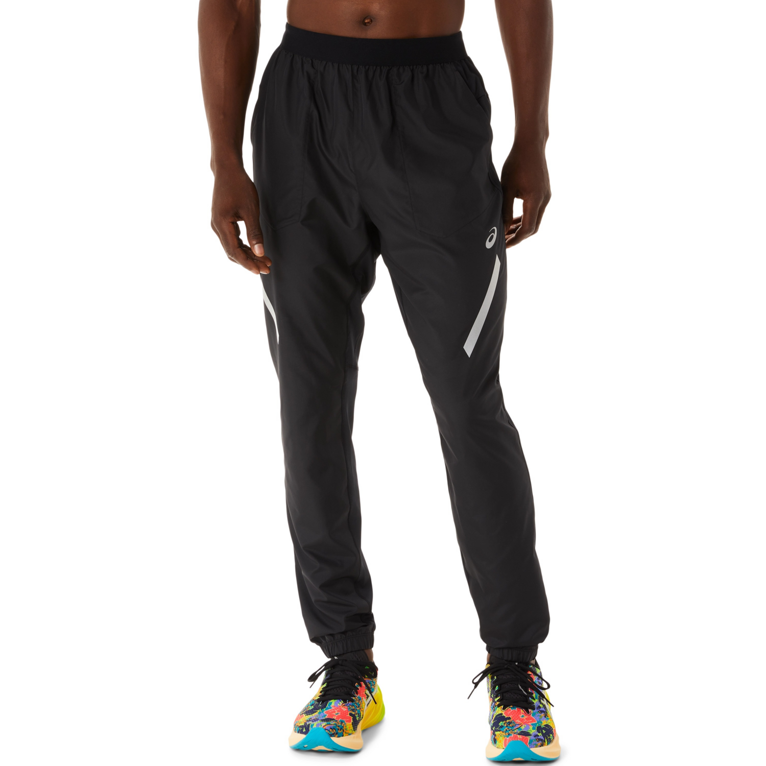 Штаны для бега Asics ( 2011C754 ) LITE-SHOW PANT 2024 PERFORMANCE BLACK L черный фото 