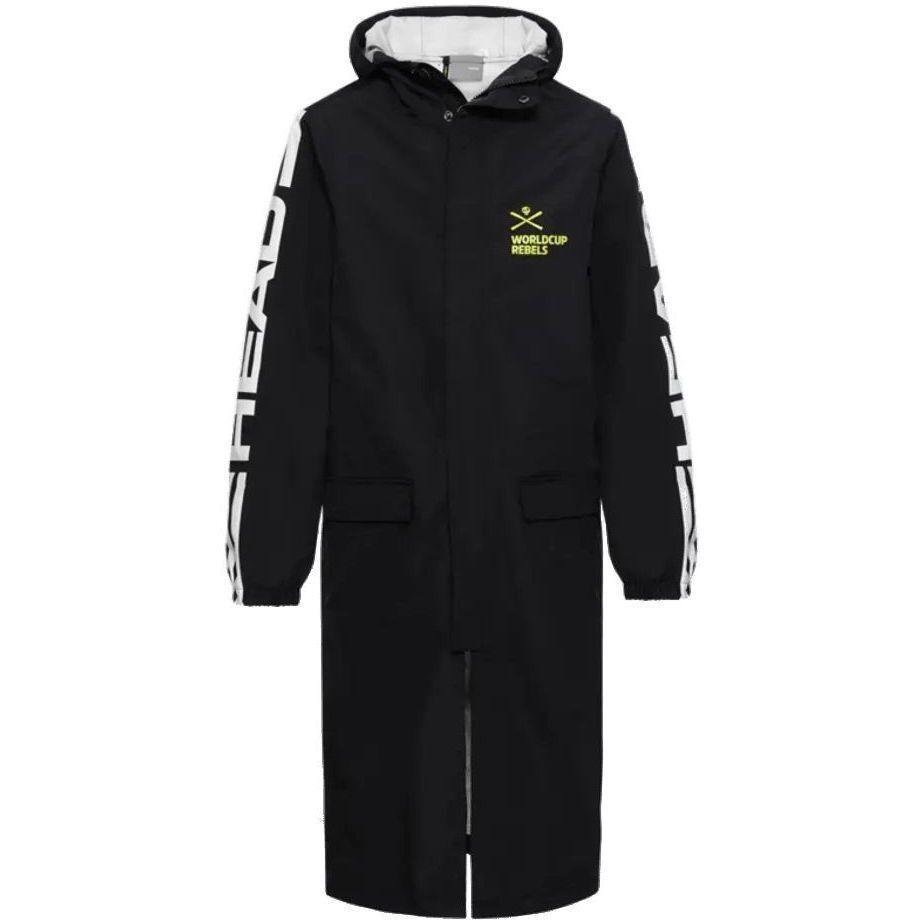 Тренировочный плащ HEAD ( 826810 ) RACE Rain Coat Junior 2022 BK 128 черный фото