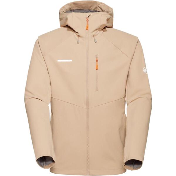 

Куртка для туризма Mammut ( 1011-01910 ) Ultimate Comfort SO Hooded Jacket Men 2024 savannah XL бежевый