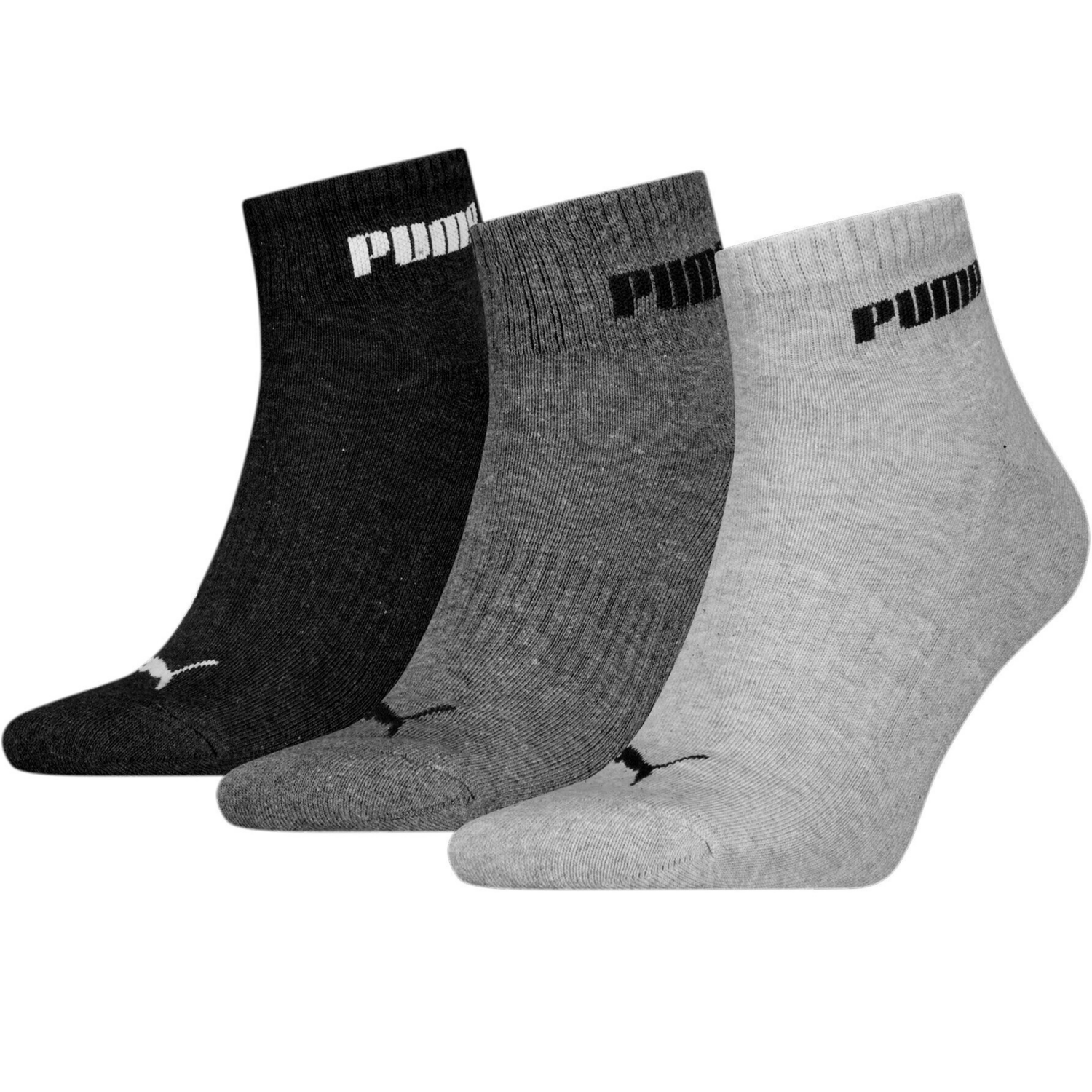 Носки Puma Unisex New Generation Cushioned Quarter 3P 938393-03 35-38 3 пары разноцветные фото 