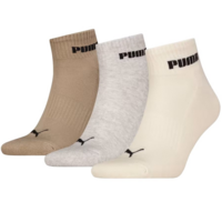 Носки Puma Unisex New Generation Cushioned Quarter 3P 938393-09 35-38 3 пары разноцветные