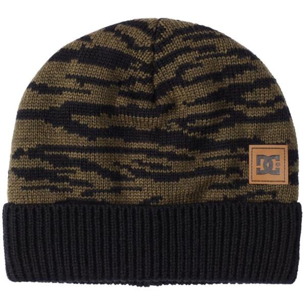 

Шапка DC ( ADJHA03010 ) MOTIF BEANIE HDWR 2022 XKGC ZEBRA OLIVE NIGHT One size оливковая