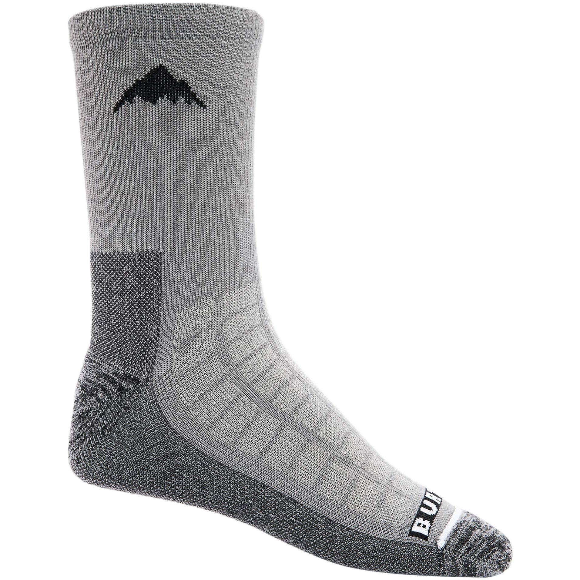 Носки Burton ( 232511 ) LW CREW SOCK 2023 GRAY HEATHER L серый фото 1