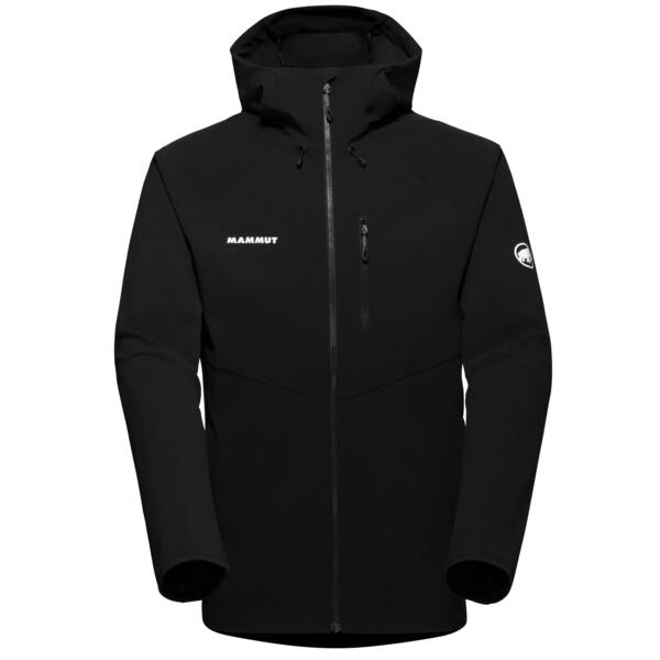 

Куртка для туризма Mammut ( 1011-01910 ) Ultimate Comfort SO Hooded Jacket Men 2024 black L черный