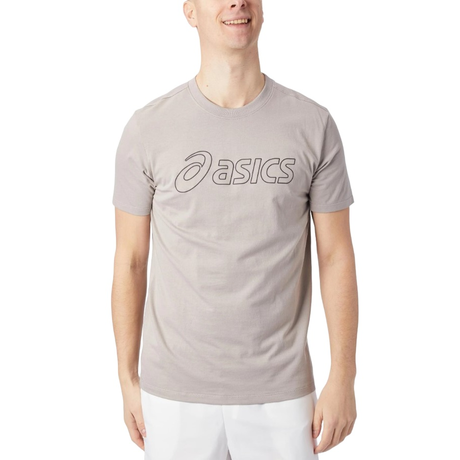 Футболка для бігу Asics (2031E188) ASICS LOGO SS TEE 2024 MOONROCK/GRAPHITE GREY L сірийфото