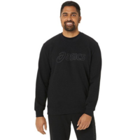 Кофта Asics ( 2031E192 ) ASICS SWEATSHIRT 2024 PERFORMANCE BLACK/GRAPHITE GREY S черный