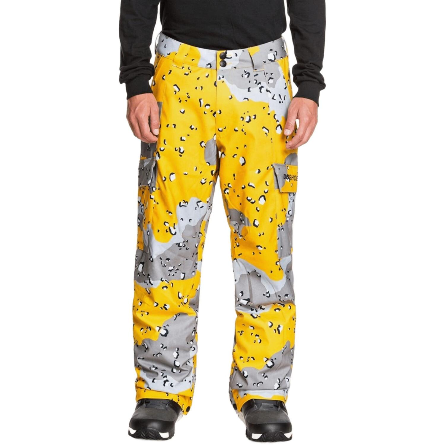 Сноубордичные штаны DC ( ADYTP03006 ) BANSHEE PANT M SNPT 2021 XYSS Yellow/Grey/Grey - Combo L принт фото