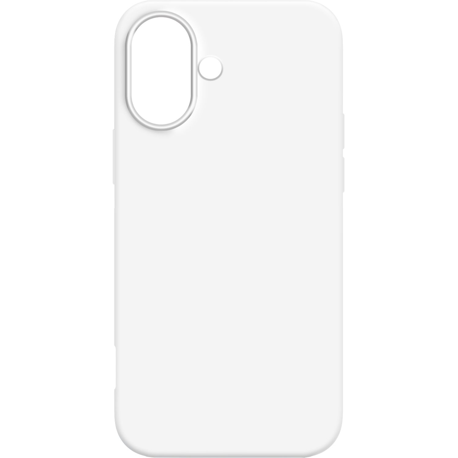 Чехол MakeFuture для Apple iPhone 16 Silicone White (MCL-AI16WH) фото 