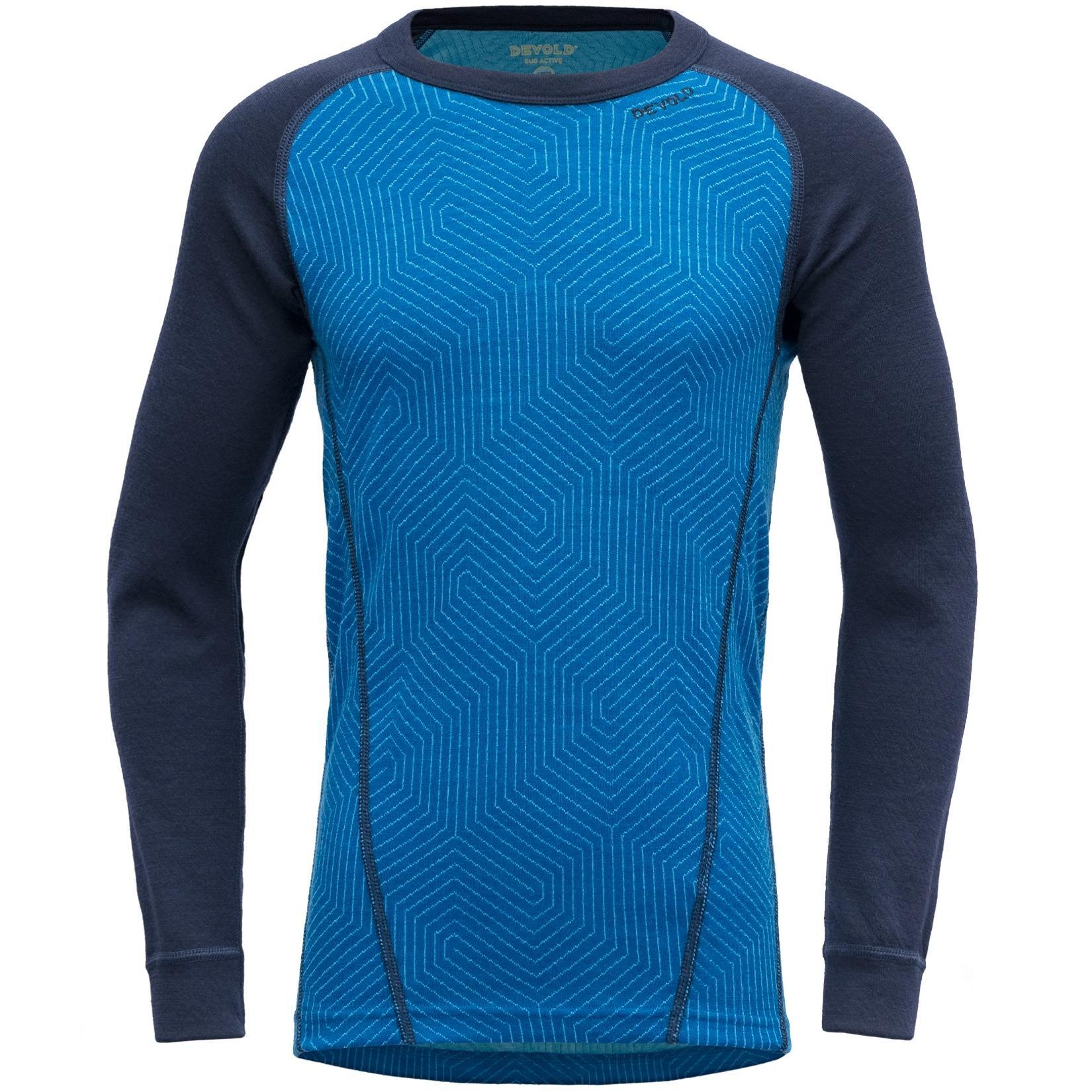 Термолонгслів Devold ( GO 232 223 A ) DUO ACTIVE JUNIOR SHIRT 2023 291A SKYDIVER/EVENING 10 (140 см) синійфото1