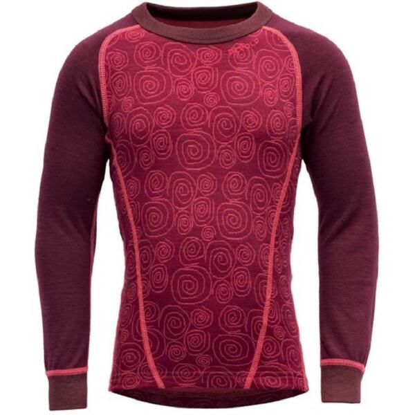 

Термофутболка Devold ( GO 237 223 A ) DUO ACTIVE MERINO SHIRT JR 2023 744A PORT 12 (152 см) бордовый