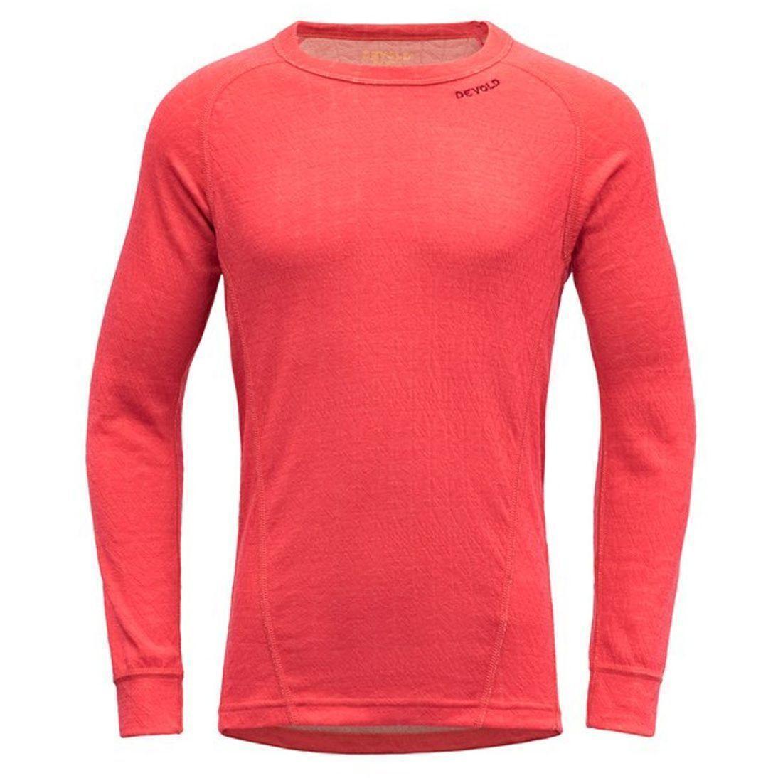 Термолонгслив Devold ( GO 239 223 A ) DUO ACTIVE JUNIOR SHIRT 2023 190A POPPY 14 (164 см) розовый фото