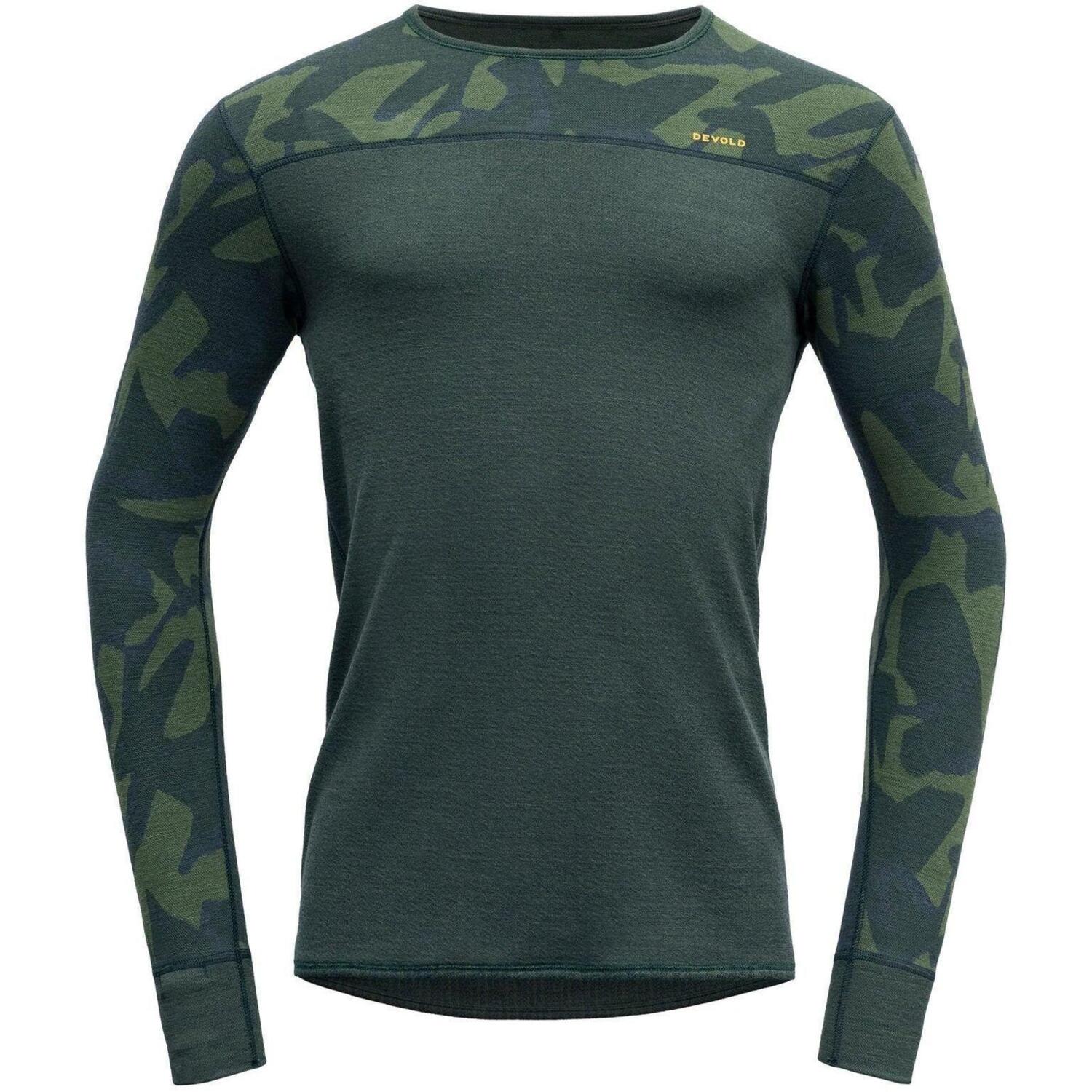Термолонгслив Devold ( GO 322 220 A ) KVITEGGA MERINO 230 SHIRT MAN 2023 427A WOODS S хаки фото