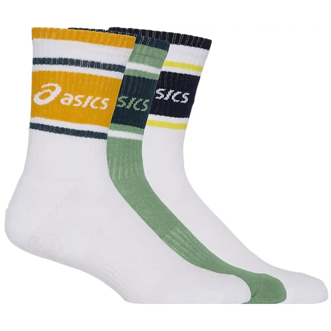 Носки Asics ( 3033B879 ) 3 PACK ASICS LOGO CREW SOCK 2024 MULTI COLORS I (35-38) мультиколор фото