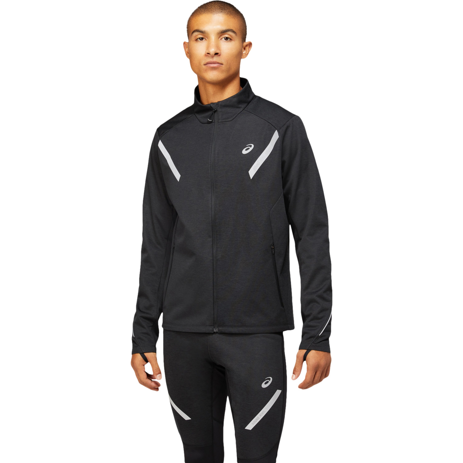 Куртка для бігу Asics ( 2011C107 ) LITE-SHOW WINTER JACKET 2022 001 PERFORMANCE BLACK/BRILLIANT WHITE S чорнийфото