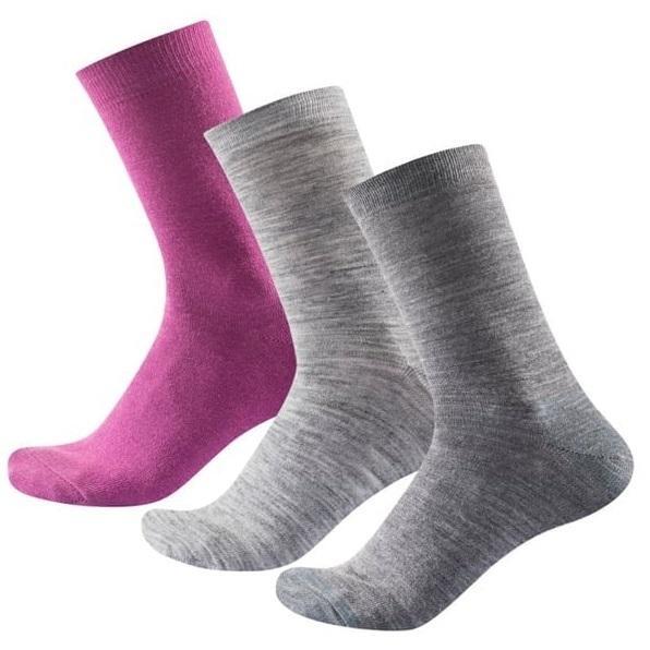 

Носки Devold ( SC 592 043 A ) DAILY LIGHT WOMAN SOCK 3PK 2023 187A ANEMONE MIX 36-40 мультиколор