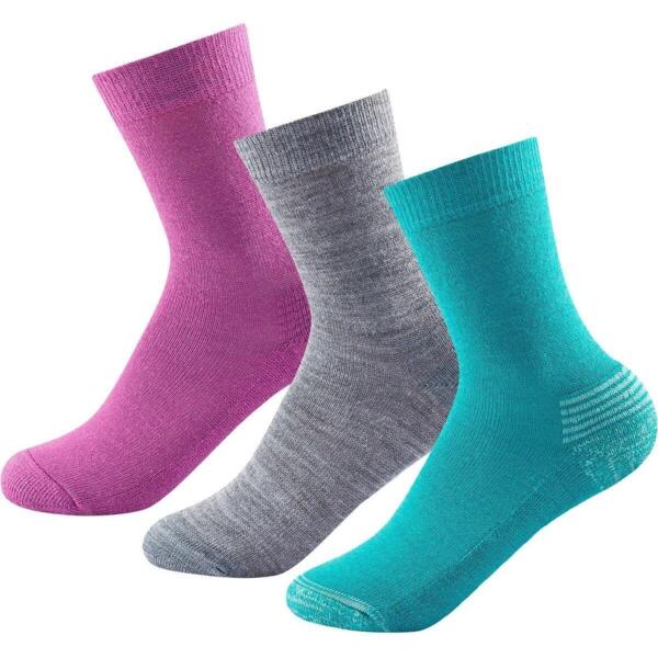 

Носки Devold ( SC 593 023 A ) DAILY MERINO MEDIUM SOCK 3PK KID 2023 370A GIRL MIX 31-34 мультиколор