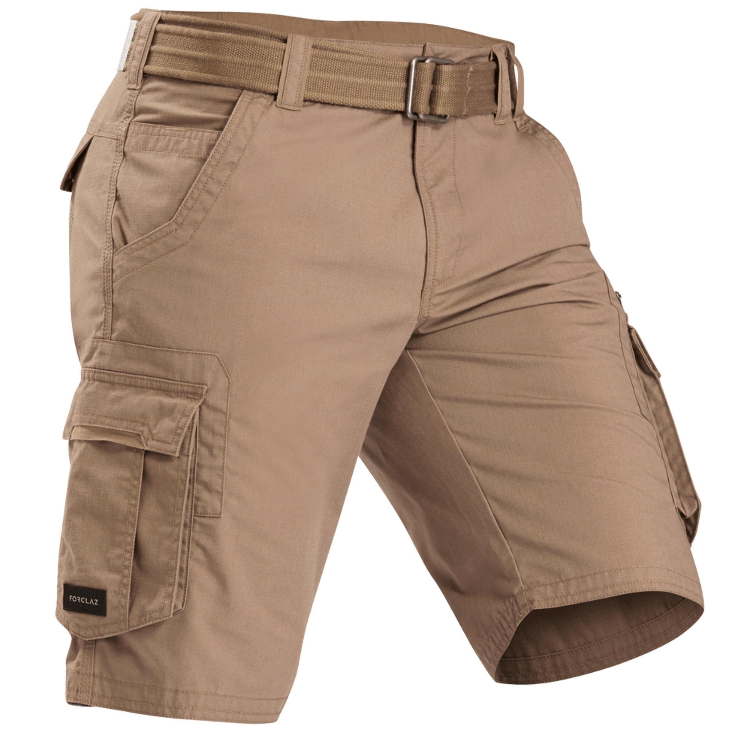 Шорты мужские для трекинга Forclaz Travel100 8579289 48 коричневые фото 1