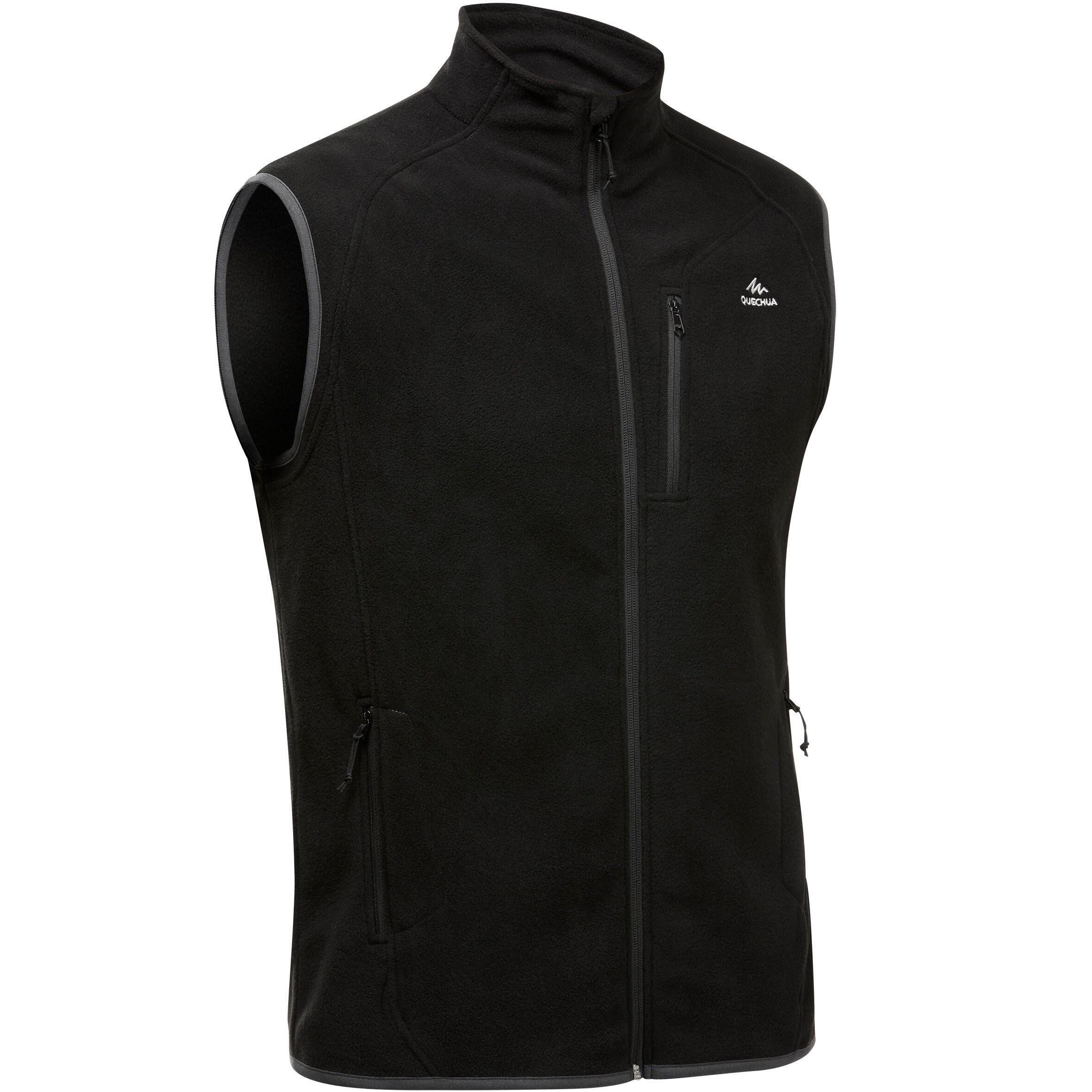 Жилет чоловічий флісовий для гірського туризму Quechua MH120 8189216 3XL чорнийфото1
