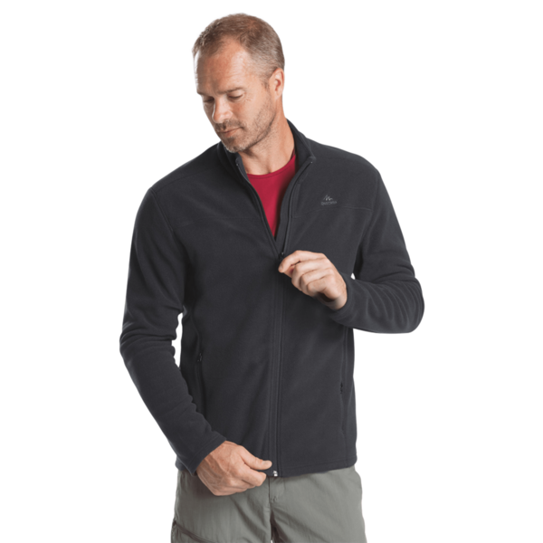

Кофта мужская для горного туризма Quechua MH120 на флисе 8606098 M черная