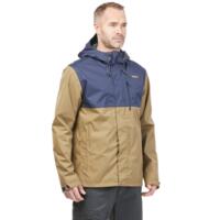 Куртка мужская для туризма Quechua NH500 Imper водонепроницаемая 8650027 3XL сине-коричневая