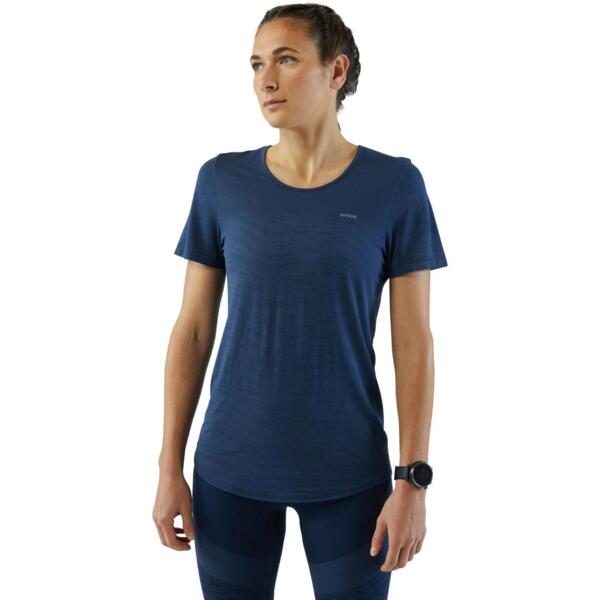 

Футболка женская для бега Kiprun Run 500 Comfort воздухопроницаемая 8773236 XL синяя