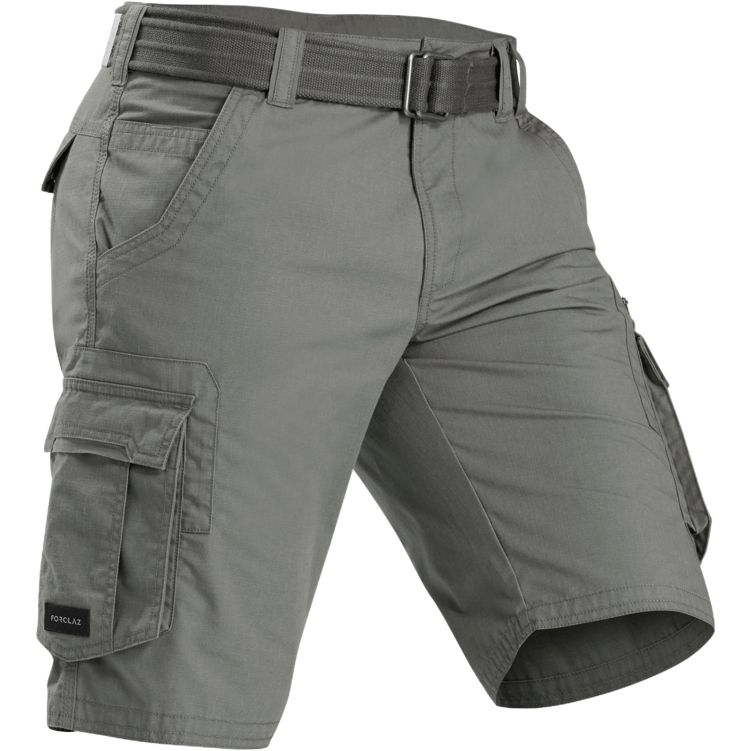 Шорты мужские для туризма Forclaz Travel100 8579287 50 хаки фото 1