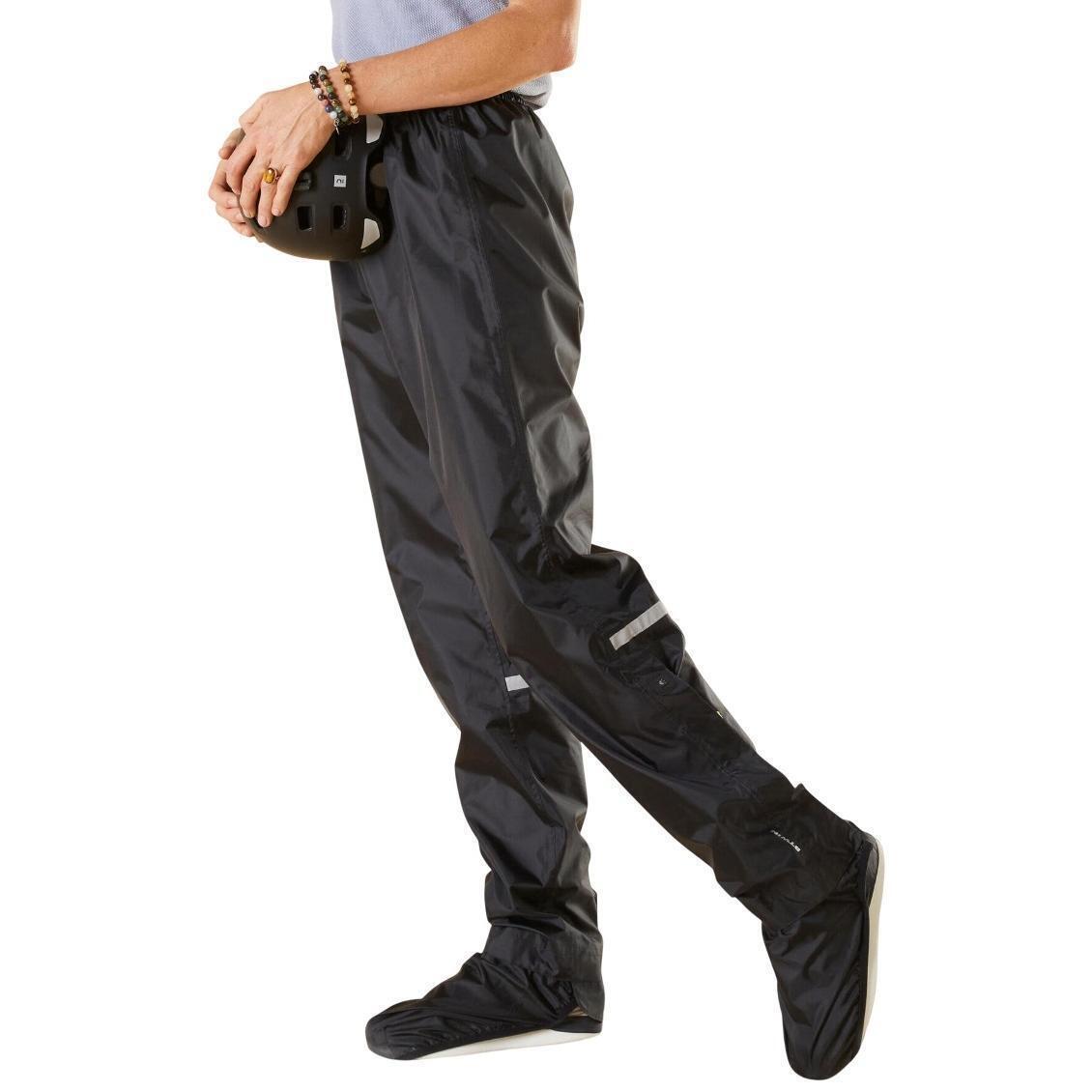 Штаны для велоспорта Btwin 100 для захисту від дощу 8402040 M черные фото 1